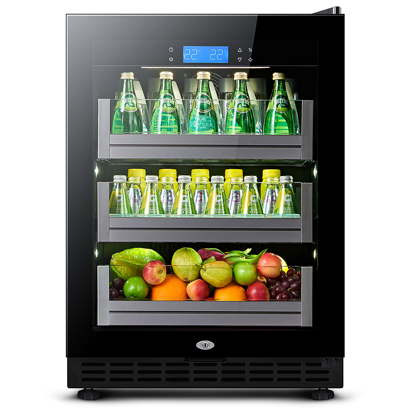Wine Beer Mini Fridge - Beverage Refrigerator and Cooler - 118L