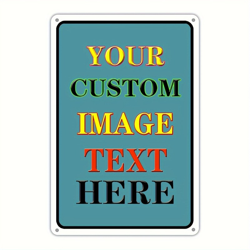 Wine Tag Label - Custom Photo Rectangular Iron Plate Vintage