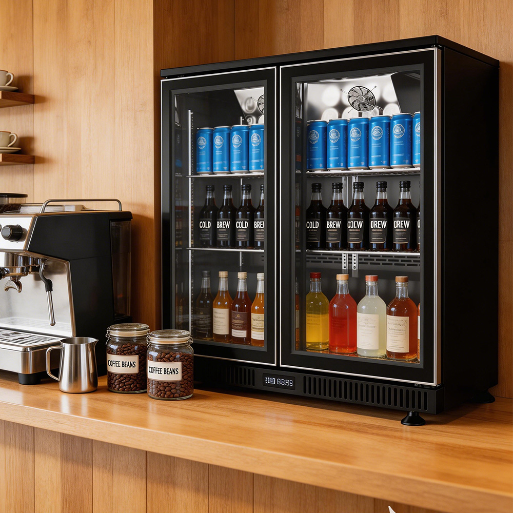 Wine Beer Mini Fridge - CE/RoHS 2 Door Bar Fridge 200L