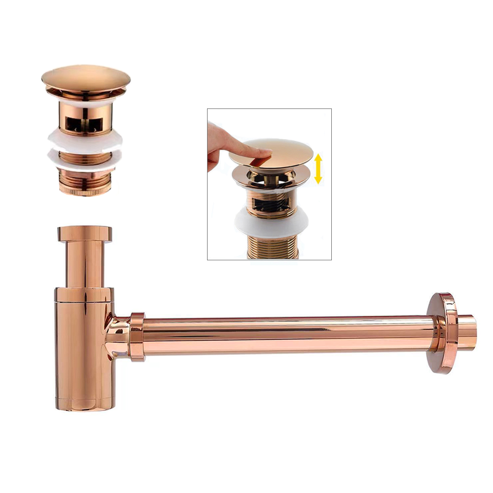Bottle Stopper Set - Rose Bathroom Siphon Drainer Sink Bottle