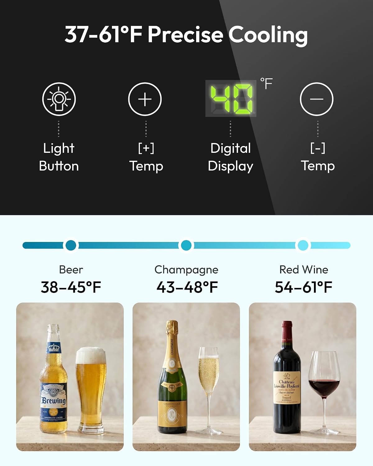 125 Can Beverage Cooler with G - Wine Beer Mini Fridge review and price