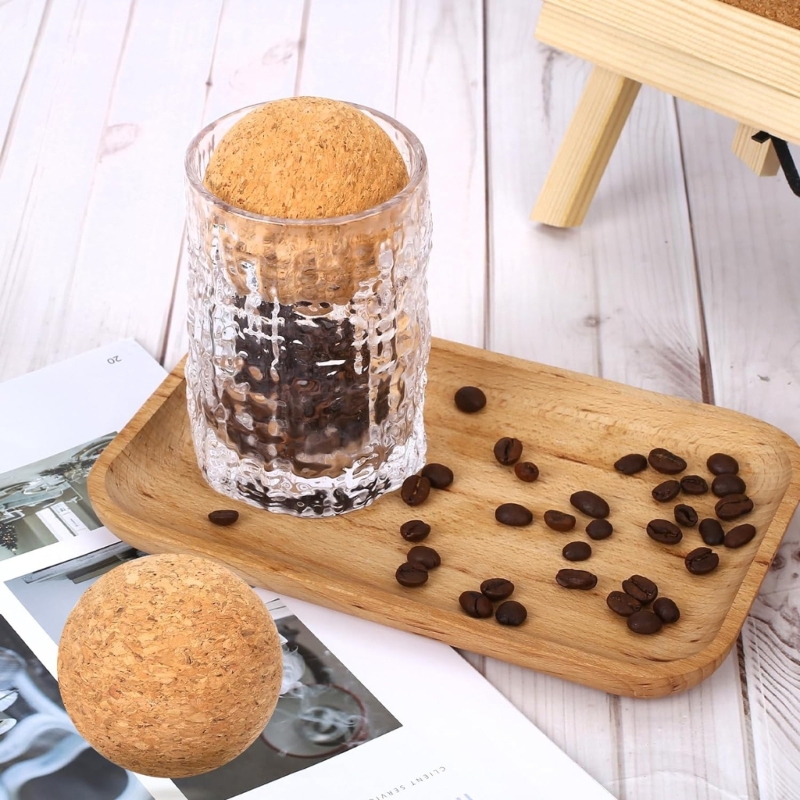 Set of 2 2.4 Inch Cork Ball St - Bottle Stopper Set review and price