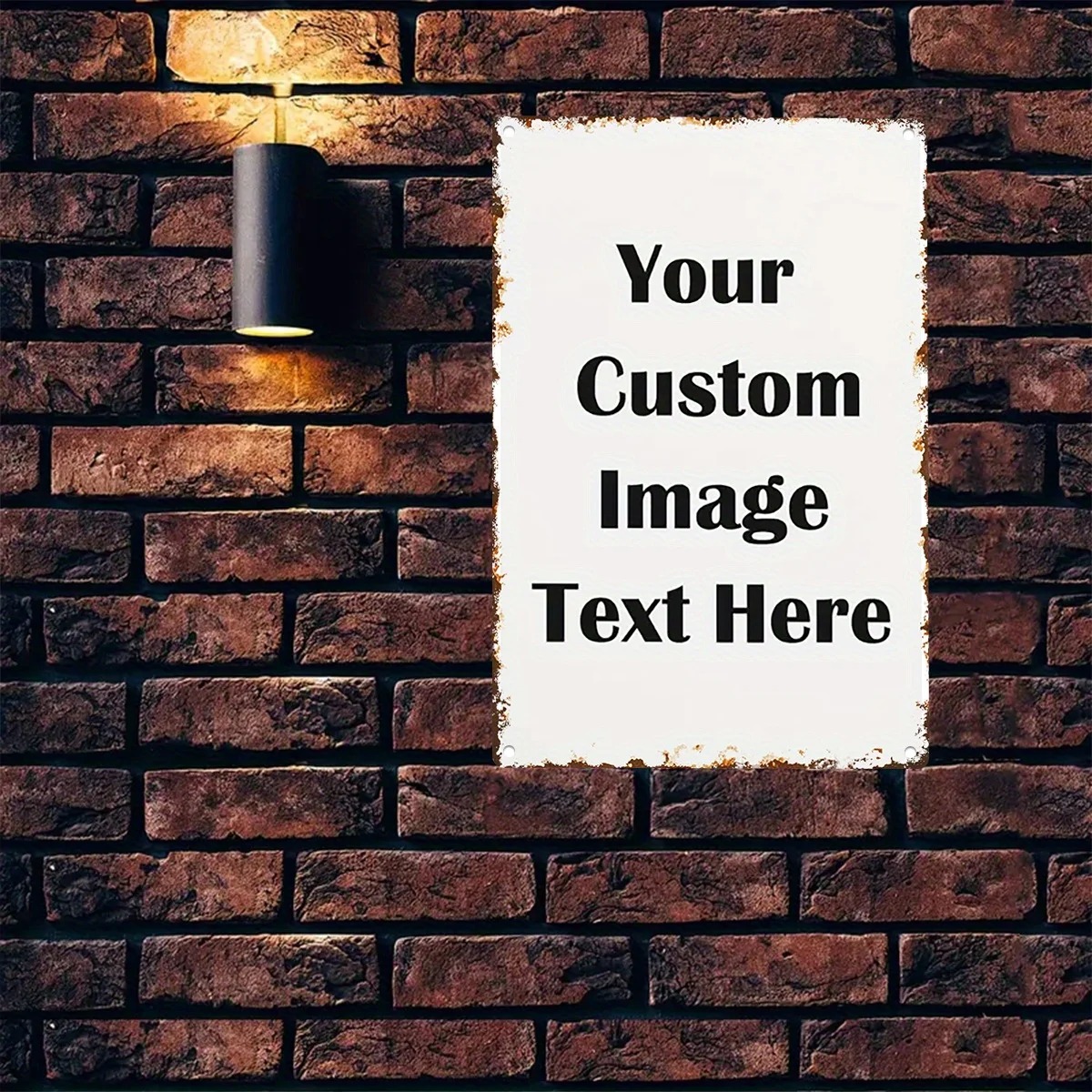 Custom Photo & Text Tin Sign - - Wine Tag Label review and price