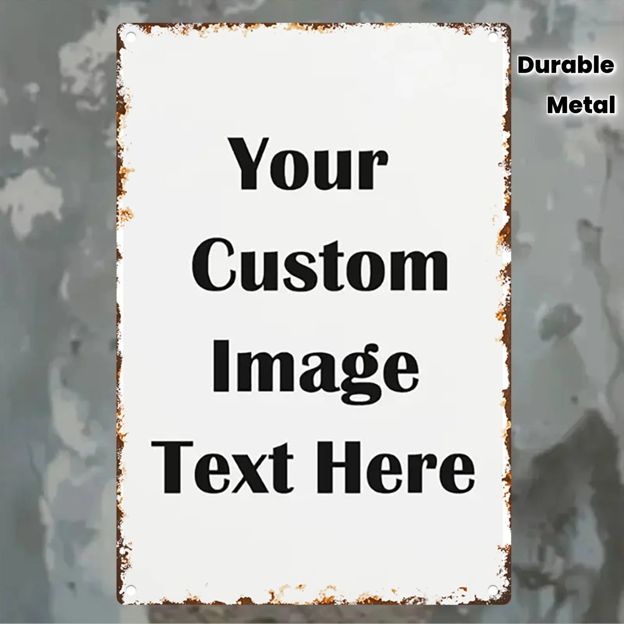 Custom Photo & Text Tin Sign - - Wine Tag Label review and price