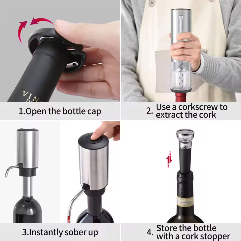 2024 New Design 4-in-1 Lithium - Bottle Stopper Set review and price