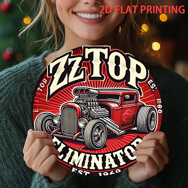 2D Flat, 1pc ZZ Top Eliminator - Wine Tag Label review and price
