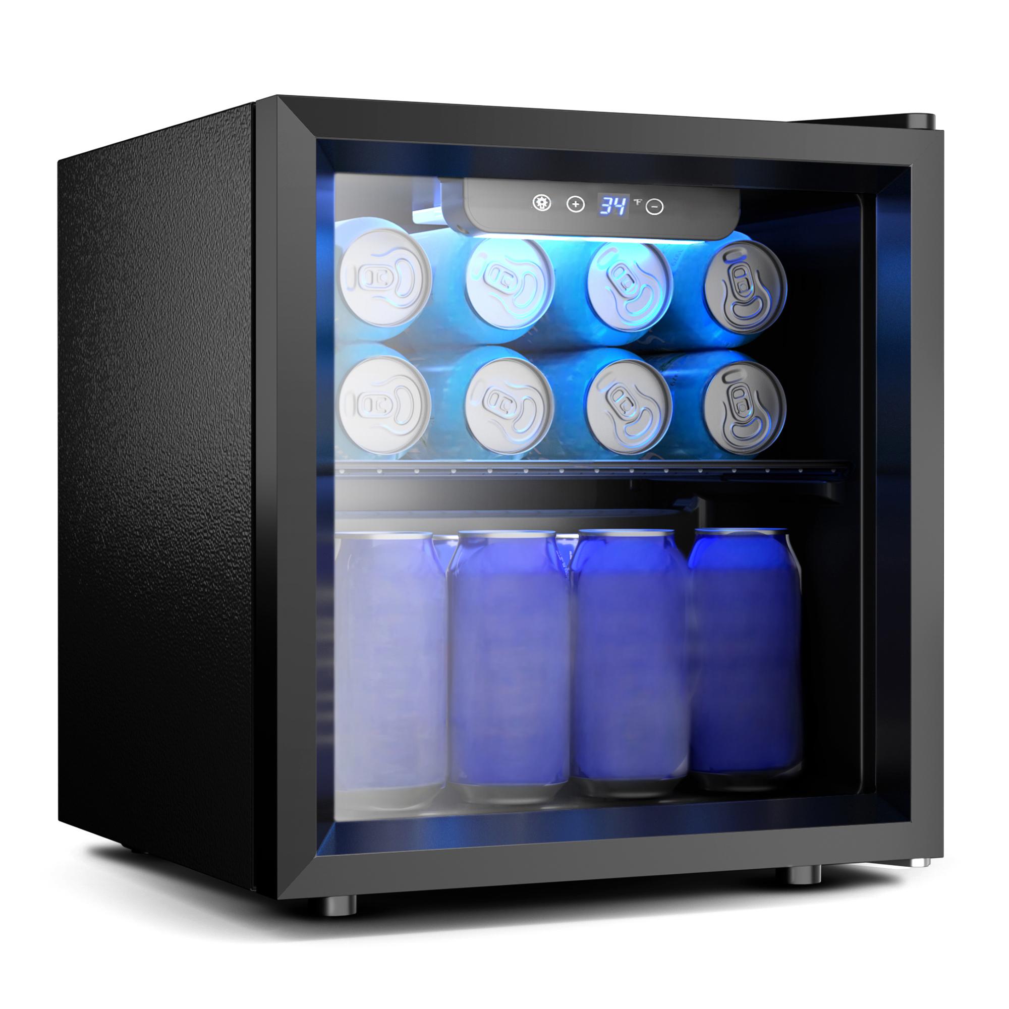 EKOJUCE Glass Door Mini Fridge - Wine Beer Mini Fridge review and price
