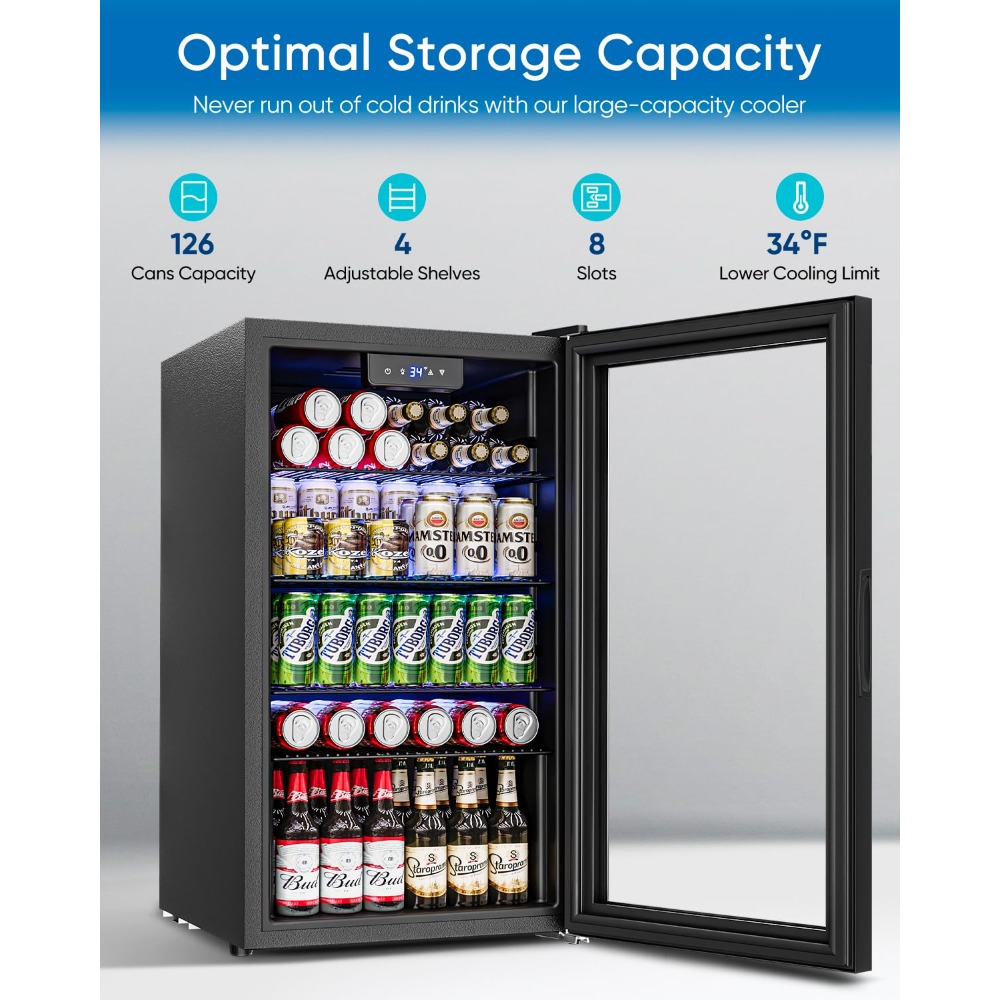 3.2 Cu.Ft Mini Beverage Refrig - Wine Beer Mini Fridge review and price