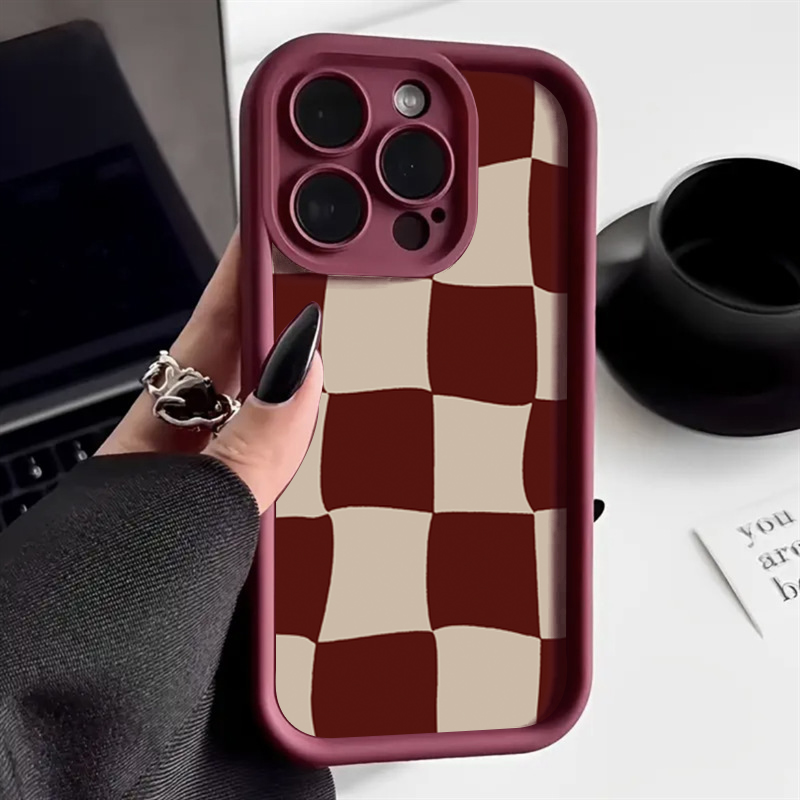 Wine Red Deform Grid Pattern P - Wine & Beer Emporium review and price