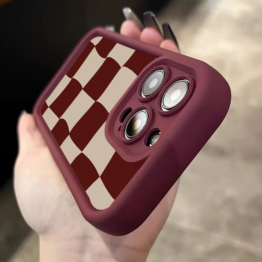 Wine Red Deform Grid Pattern P - Wine & Beer Emporium review and price