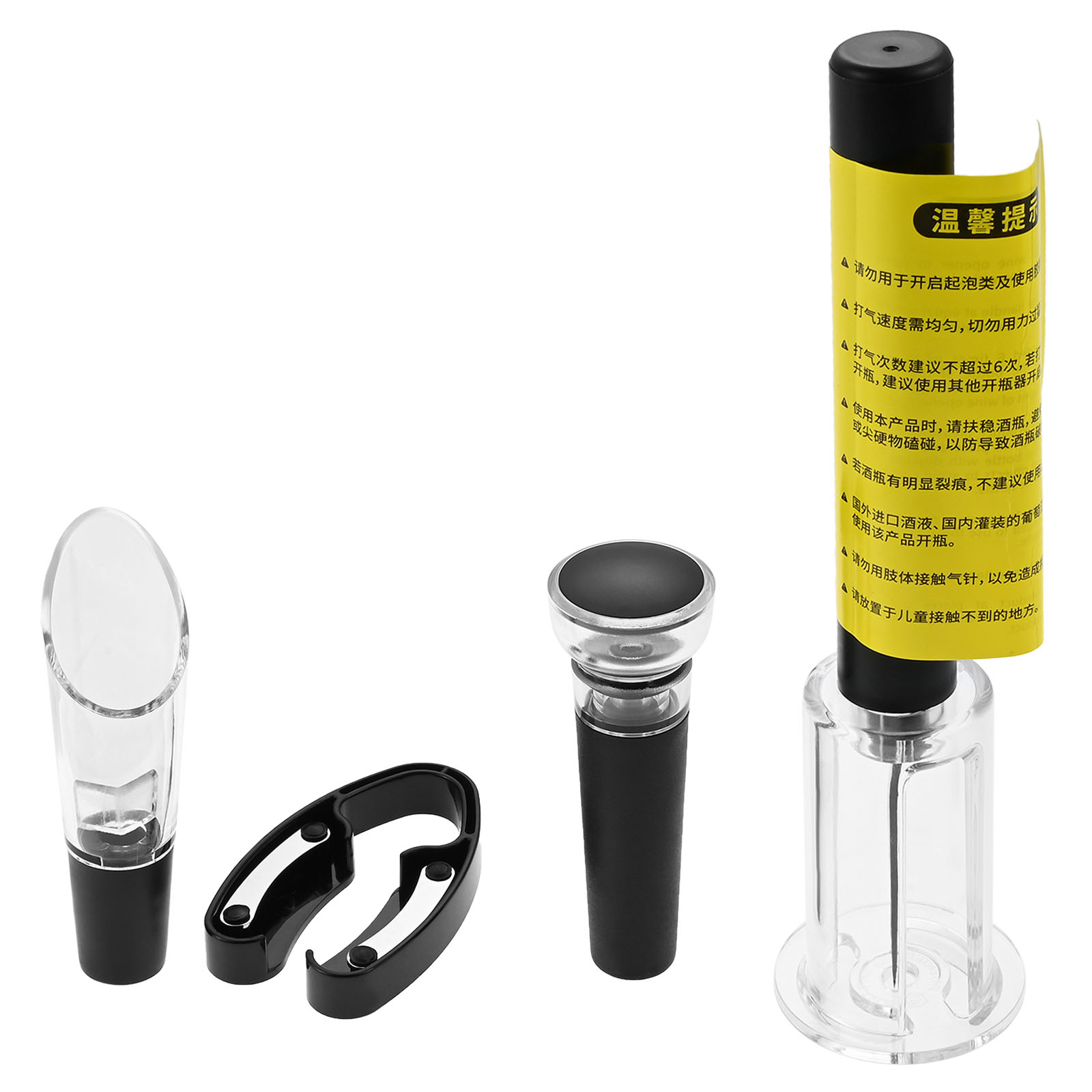 4Pcs Portable Air Pressure Pum - Bottle Stopper Set review and price