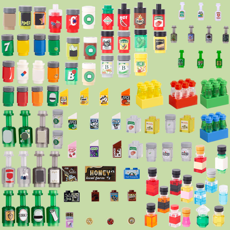 MOC City Street Figures Drink  - Wine Beer Supermarket review and price
