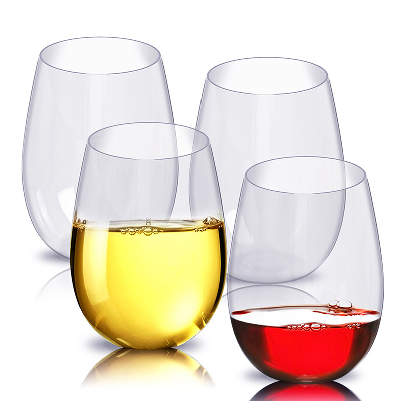 2/4Pcs Shatterproof Plastic Wi - Wine Beer Juice review and price