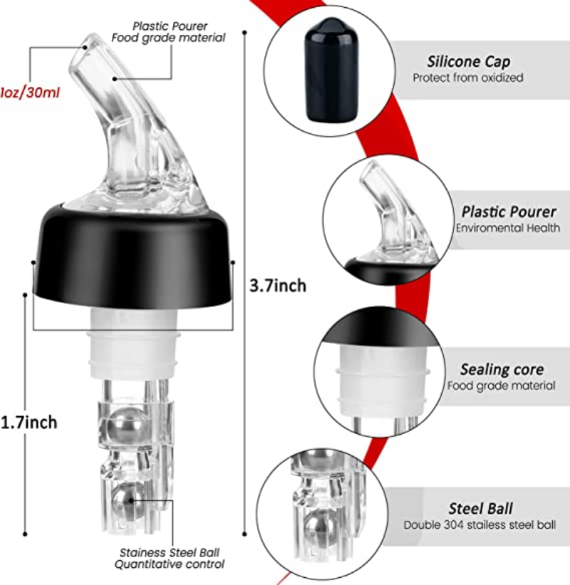 30 ml Automatic Measured Bottl - Spirit Measure Jigger review and price