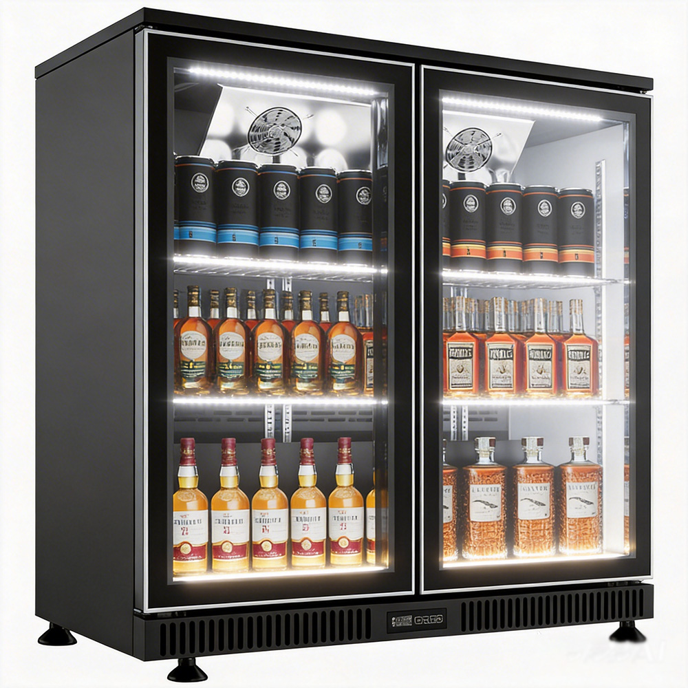 CE/RoHS 2 Door Bar Fridge 200L - Wine Beer Mini Fridge review and price