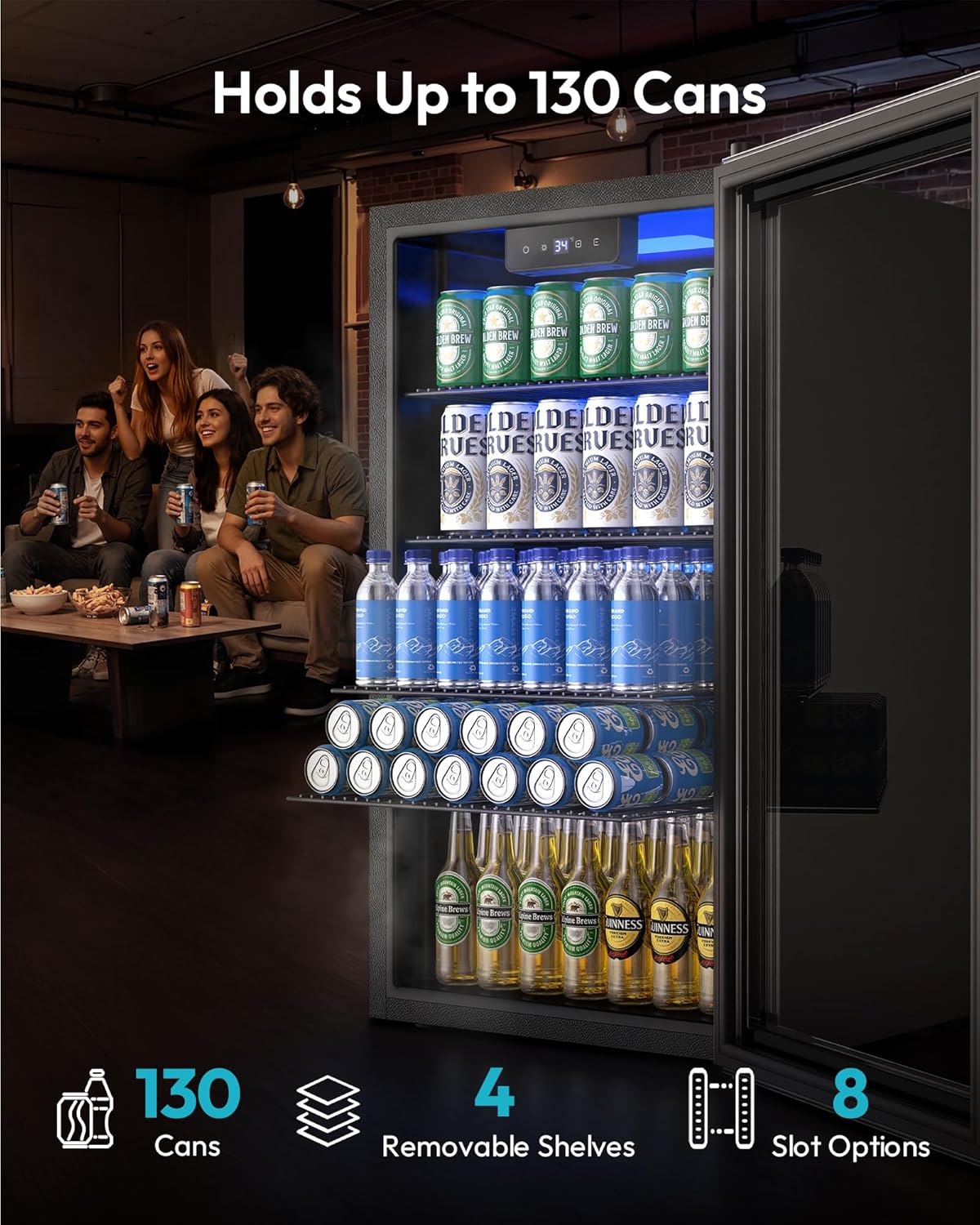 Mini Fridge 130 Can Beverage R - Wine Beer Mini Fridge review and price