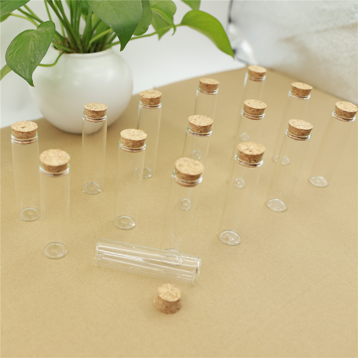 50pcs/lot Glass Bottle 22*80mm - Bottle Stopper Set review and price