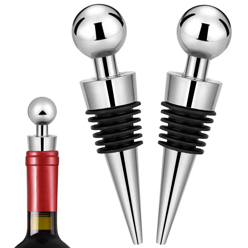 2pcs/set Silver Bottle Stopper - Bottle Stopper Set review and price