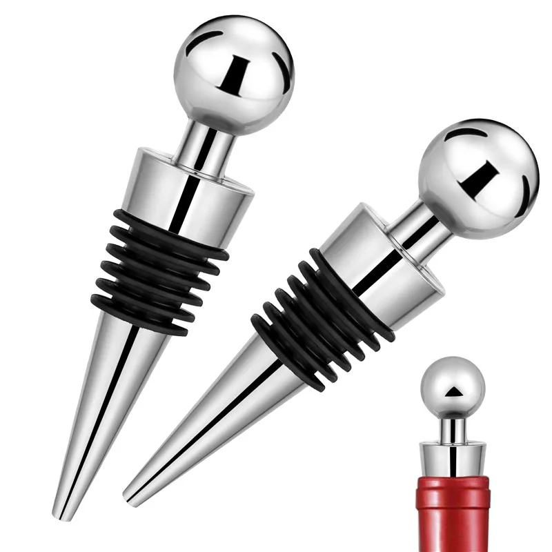 2pcs/set Silver Bottle Stopper - Bottle Stopper Set review and price