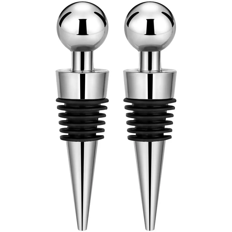 2pcs/set Silver Bottle Stopper - Bottle Stopper Set review and price