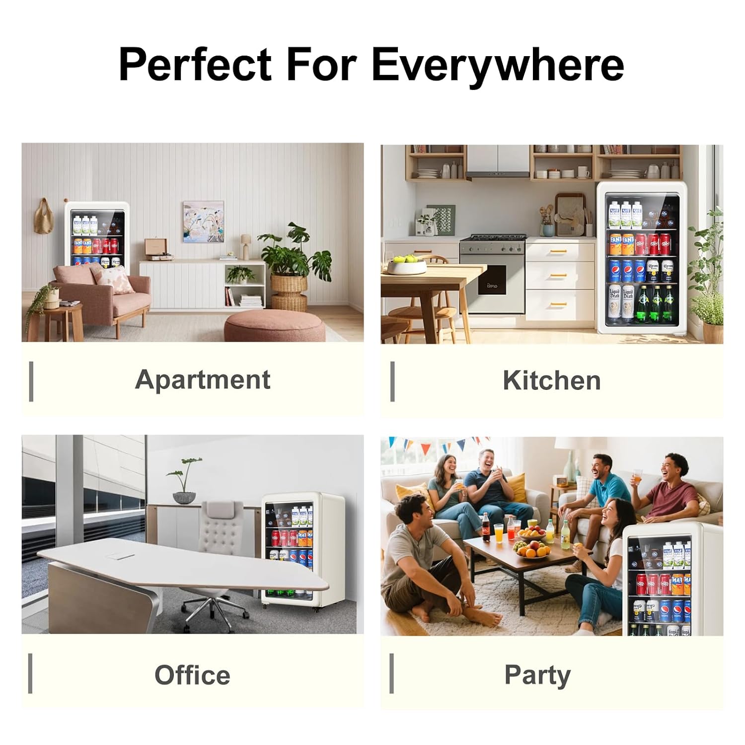 Retro Beverage Refrigerator, 3 - Wine Beer Mini Fridge review and price